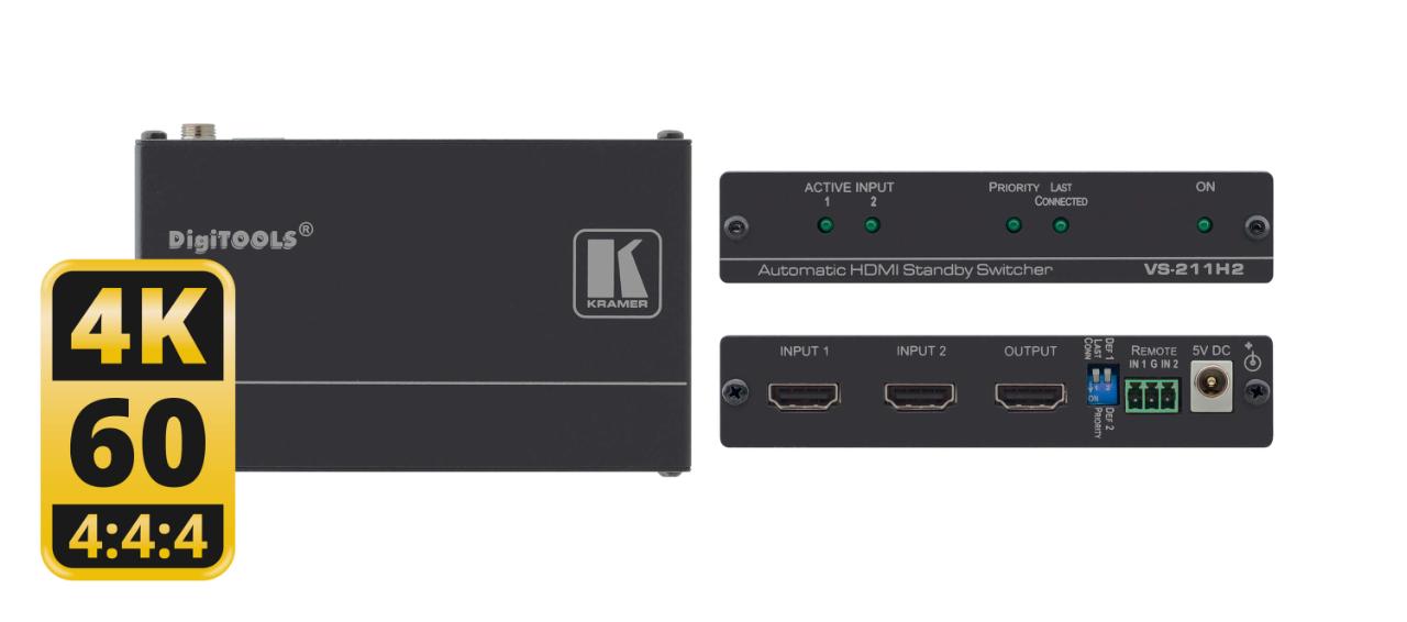 KRAMER 2:1 HDMI UHD auto switcher