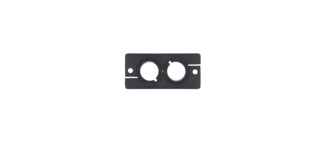 KRAMER Wall Plate Insert - Dual Cable Passthrough - Black