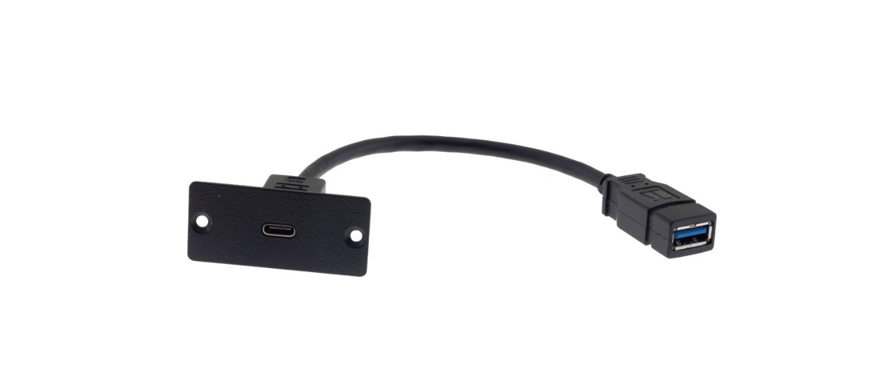 KRAMER USB-C Wall Plate Insert - Black