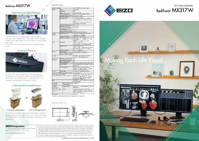 EIZO RadiForce 30.5” MX317W, Black, 8MP Color