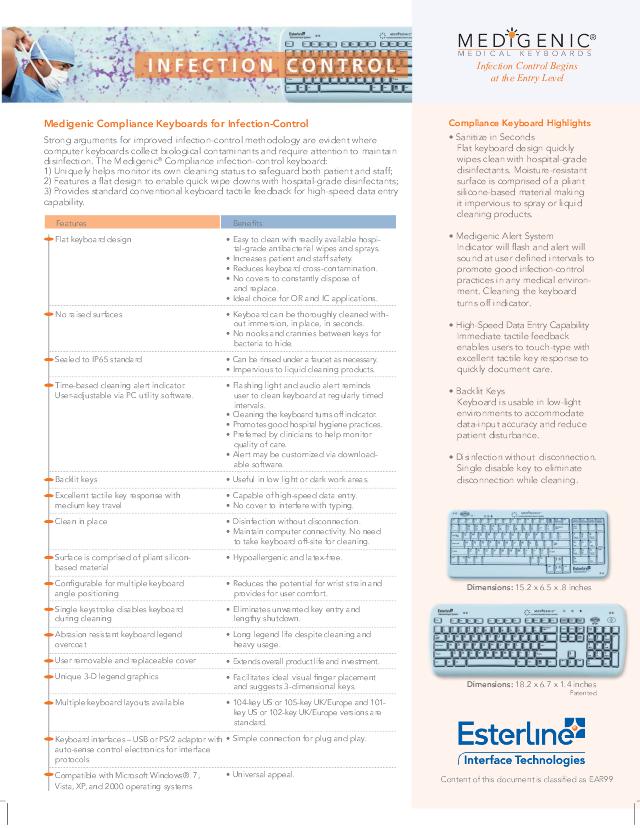 MEDIGENIC Compliance sæt m. tastatur & scroll mus