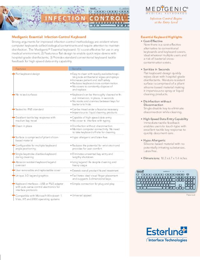 MEDIGENIC Essential  sæt m. tastatur & scroll mus