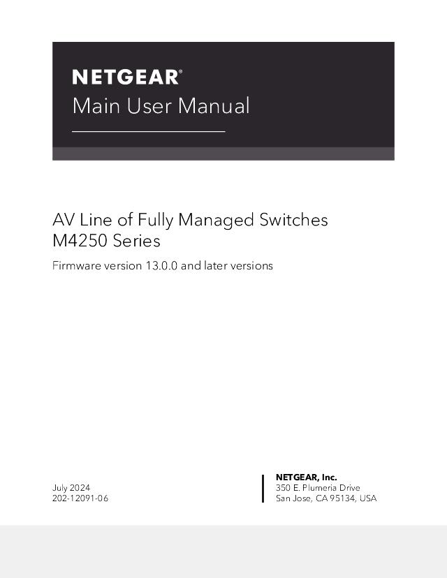 NETGEAR M4250-10G2XF-POE+ MANAGED SWITCH