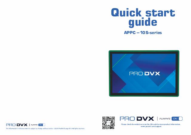 ProDVX APPC-10S Slim Bezel PoE 