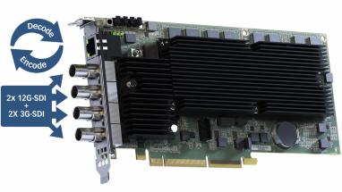 MATROX IPX 12G-SDI Capture & En/Dec. Card FANLESS