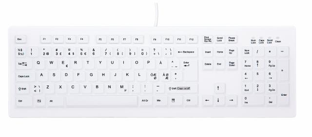 ACTIVE KEY sæt - KLINISK - USB kablet tastatur + TRÅDLØS mus