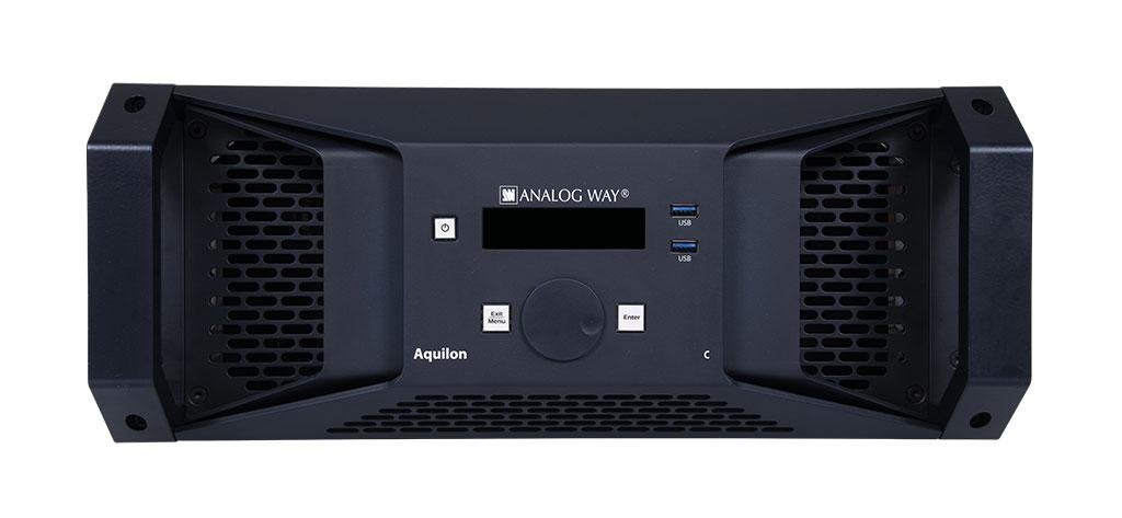 ANALOG WAY Base module 4RU - up to 16 in, 16 out, 2 VP cards and 1 still image card