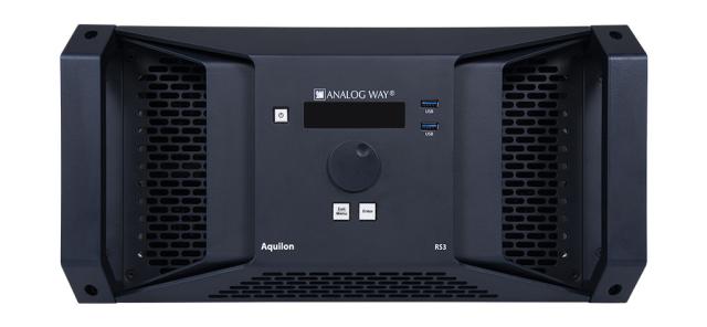 ANALOG WAY Aquilon RS3 Mission Critical System/videowall processors, 24in,12out,2MV