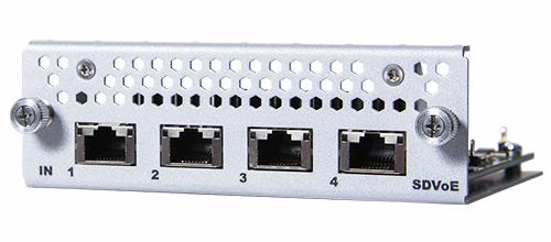 ANALOG WAY Opt. Input connector card with 4x SDVoE 10G RJ45 ports (carrying case included)