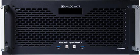 ANALOG WAY Picturall Quad Mark II Heavy-duty 8K media server, 4x DP1.2 outputs
