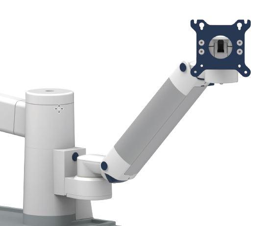 CIM Height adjustable arm for VESA 75/100