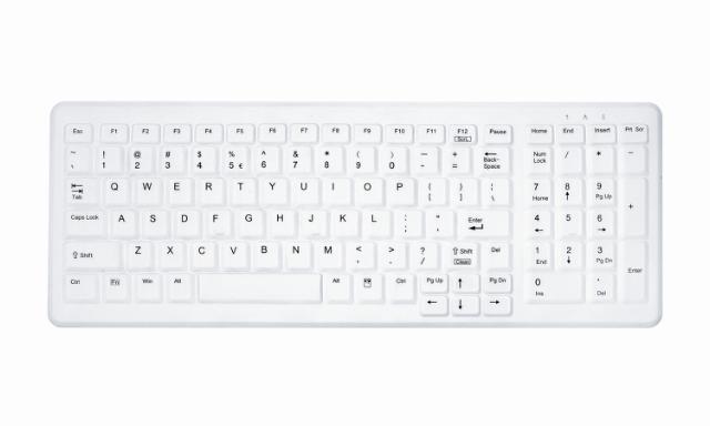 CHERRY KLINISK USB tastatur, IP68 forseglet, hvidt (NOR)