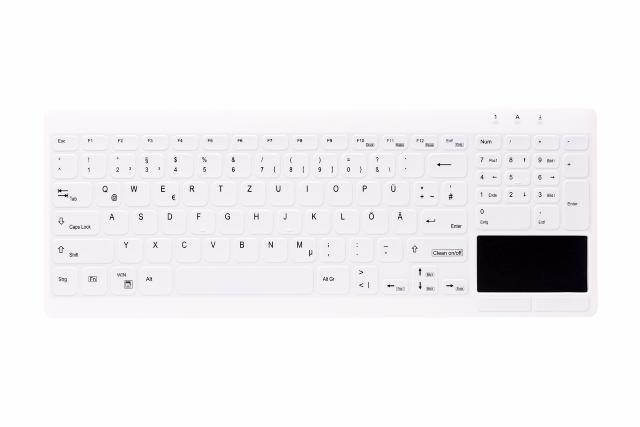 CHERRY KLINISK USB tastatur m. touchpad, numrer i siden (NOR)