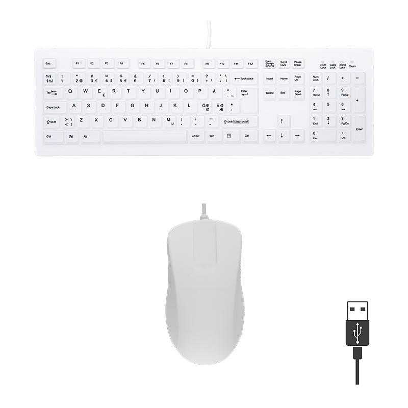 CHERRY sæt - KLINISK - USB kablet - IP68 forseglet (NOR)