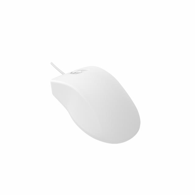 CHERRY KLINISK USB mus, 3 knapper scroll, hvid, IP68 forseglet