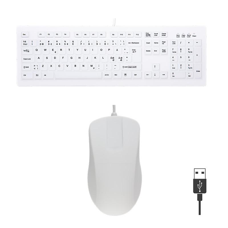 CHERRY sæt - KLINISK - USB kablet - løs membran (NOR)