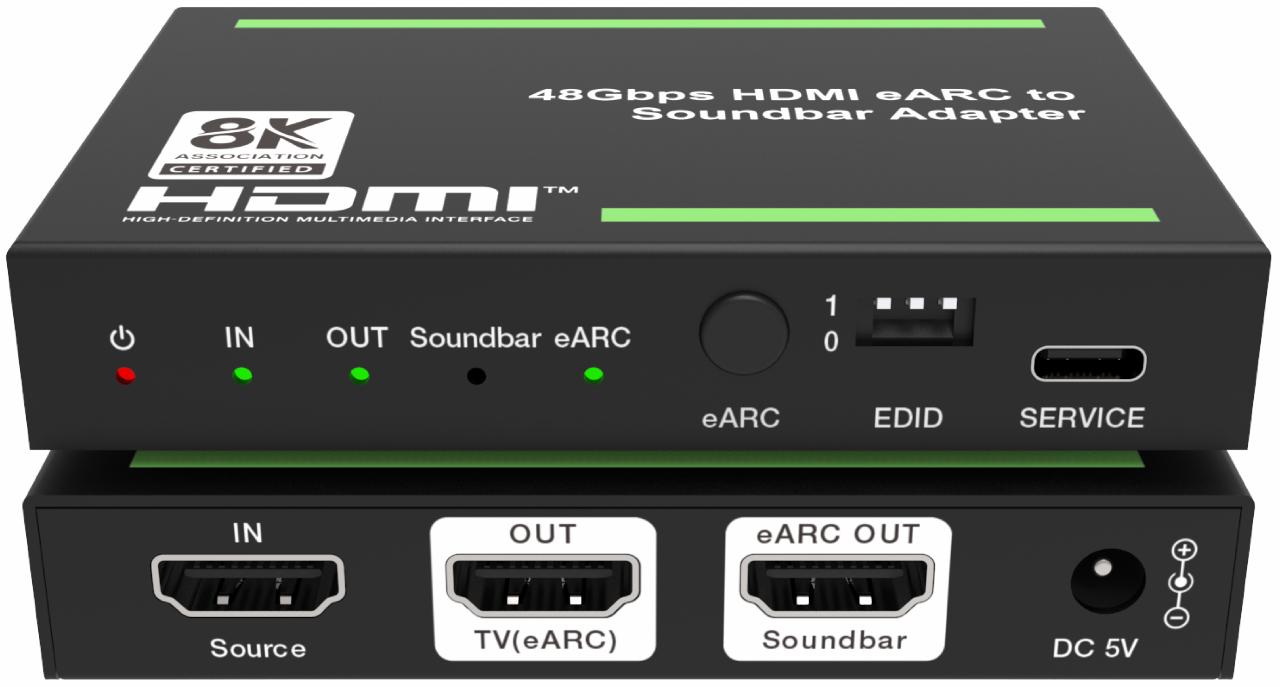 DVDO 8K HDMI 2.1 Audio Extractor with eARC for Soundbars