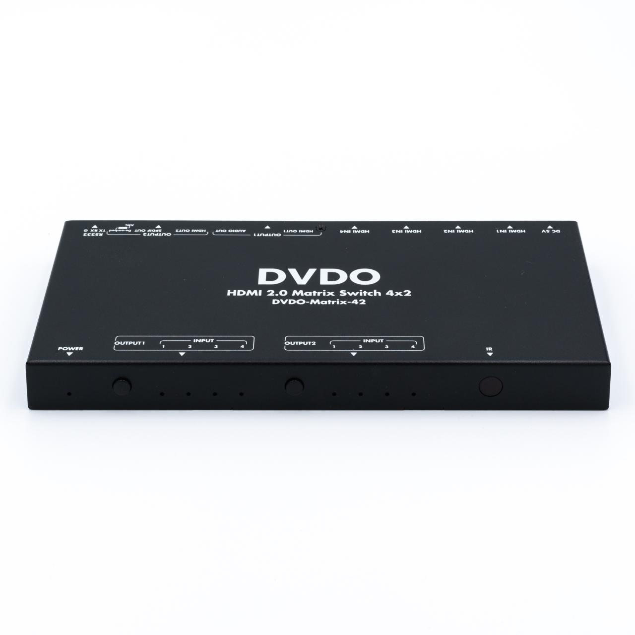 DVDO 4K 4x2 HDMI Matrix Switcher with Audio Outputs, HDR & ARC