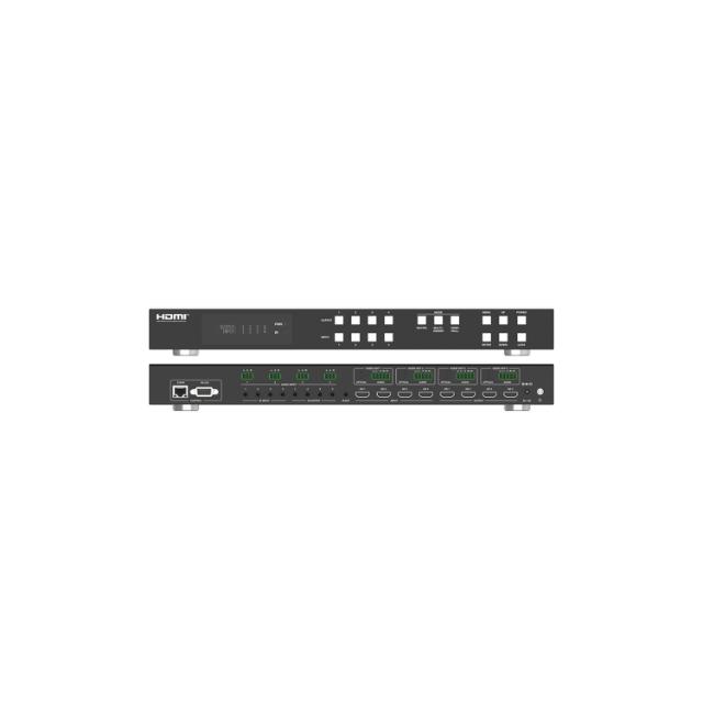 DVDO 4K 4x4 Seamless HDMI Matrix Switcher & Video Wall Controller with Multiview & Audio Outputs