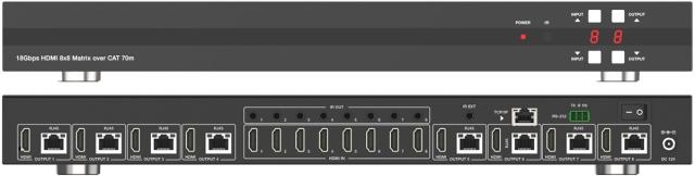 DVDO 4K 8x8 HDMI Matrix Switcher with Mirrored Category Outputs