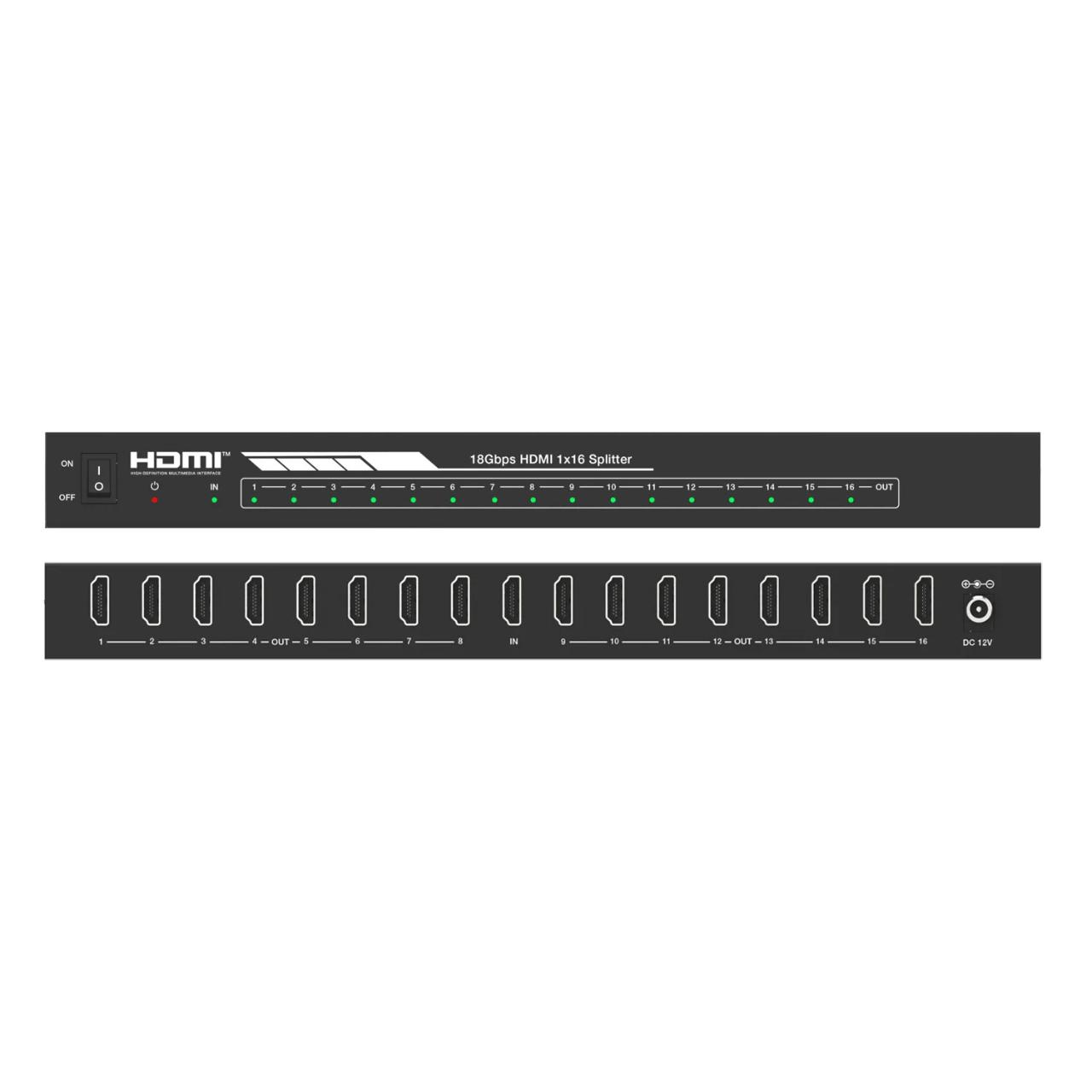 DVDO 4K 1x16 HDMI Splitter with HDR