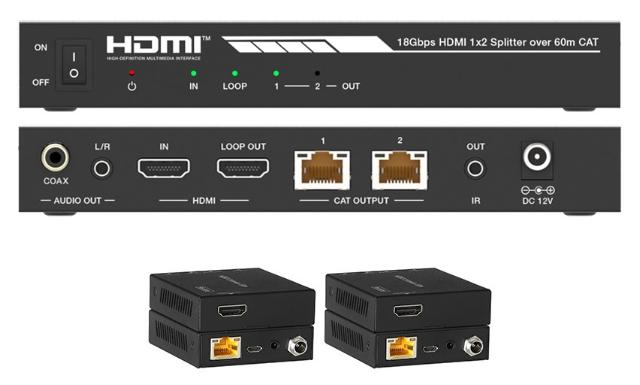 DVDO 4K 1x2 HDMI Splitter with CAT Outputs
