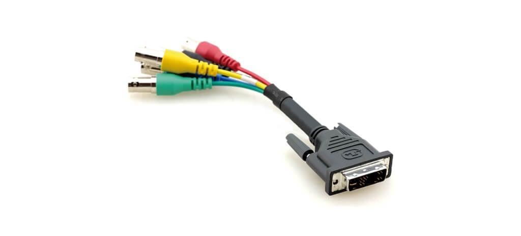 KRAMER DVI-A to 5 BNC (Male - Female) Adapter Cable (1')