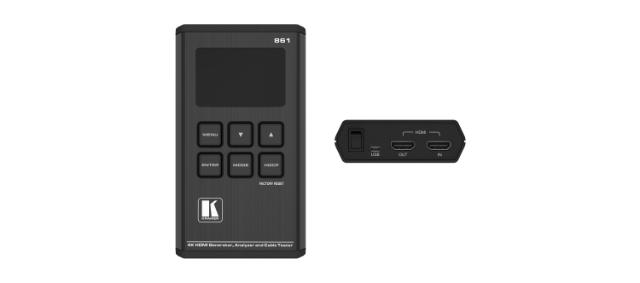 KRAMER Handheld, battery operated 4K video generator / analyzer