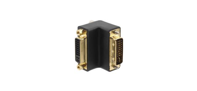 KRAMER ADAPTOR DVI FEMALE TO DVI MALE 90 degrees