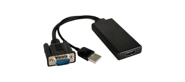 KRAMER VGA to HDMI adapter cable  (10')