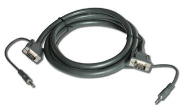 KRAMER 3m VGA/15pin HD & 3.5mm Stereo Audio (Male - Male) Cable