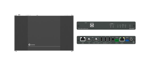 KRAMER USB, Ethernet, RS–232, & IR over Extended–Reach HDBaseT 3.0