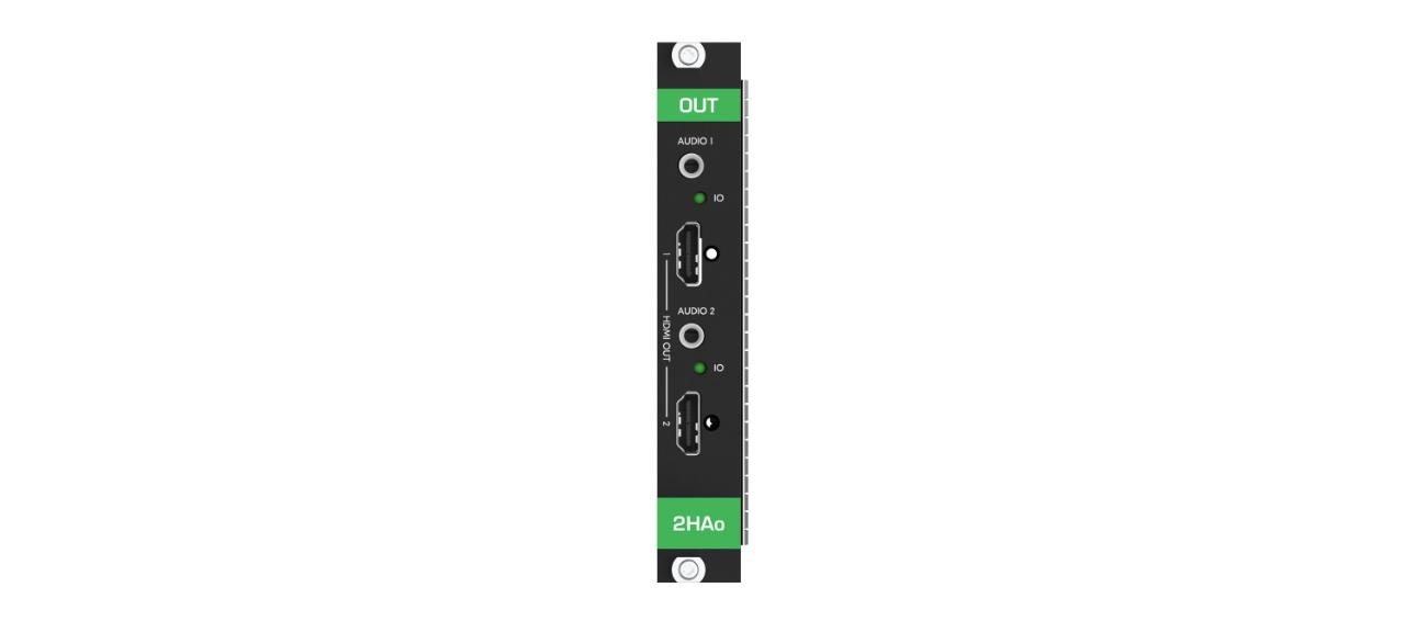 KRAMER HDMI 4K60 4:4:4 Output with analog audio modular card