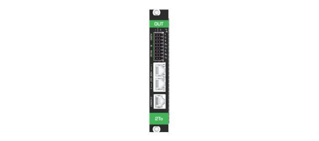 KRAMER 4K60 4:4:4 2xOUT HDBT 1.0 with 2xaudio ports modular card