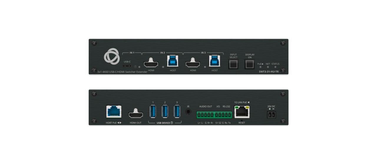KRAMER 3x1 4K60 USB–C/HDMI Switcher Extender
