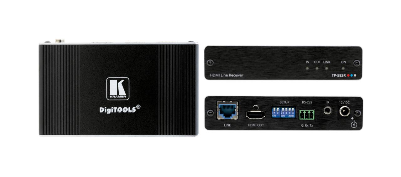 KRAMER 4K60 4:4:4 HDMI RS232/IR Long−Reach HDBT Rx