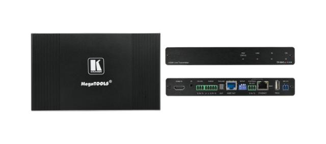 KRAMER 4K HDR HDMI Tx with Ethernet, RS–232, Stereo Audio Routing, PoE Ext. Reach HDBaseT 2.0