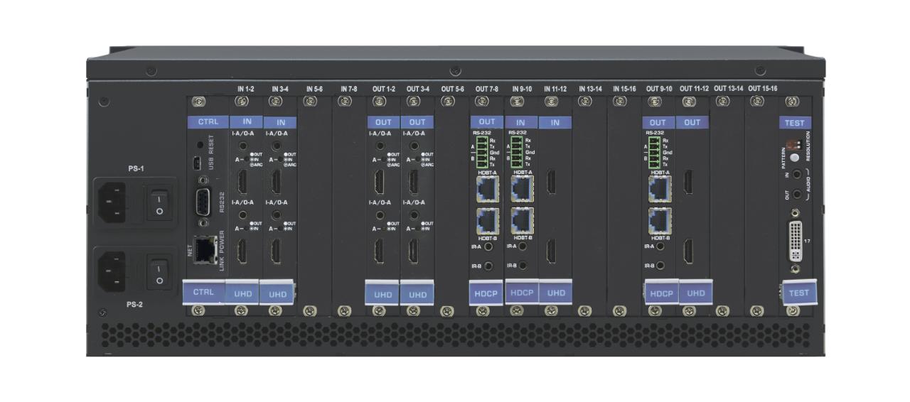 KRAMER 4U digital Frame with 16 slots