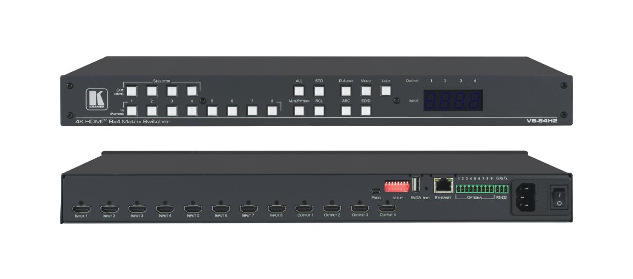 KRAMER 8x4 4K HDMI2.0 matrix switcher