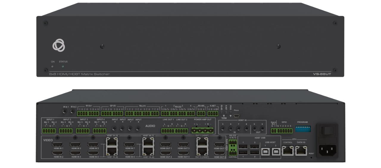 KRAMER 2.0 Matrix Switch, Master Room Controller, PoE & Power Ampl.