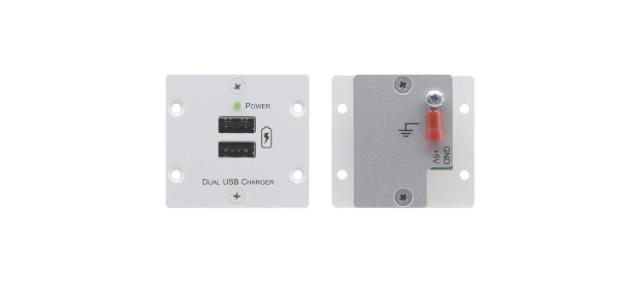 KRAMER Wall plate insert -Dual port USB charger