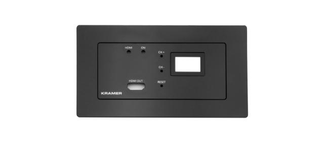 KRAMER Black Frame and Faceplate Set for KDS–DEC7 EU/UK Wall Plate