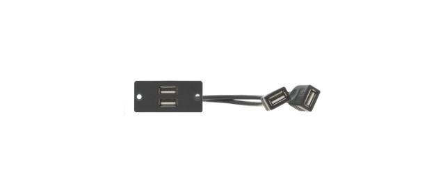 KRAMER Wall Plate insert - 2 x USB 2.0 (A/A)