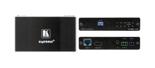 KRAMER 2-way PoE Receiver with RS−232 & IR over Long−Reach HDBaseT