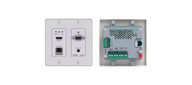 KRAMER HDMI, VGA, RS−232, ETH & Audio HDBaseT TX Active Wall Plate
