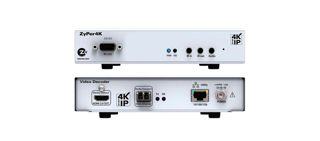 ZeeVee ZyPer4K HDMI 2.0 Fiber Decoder with USB