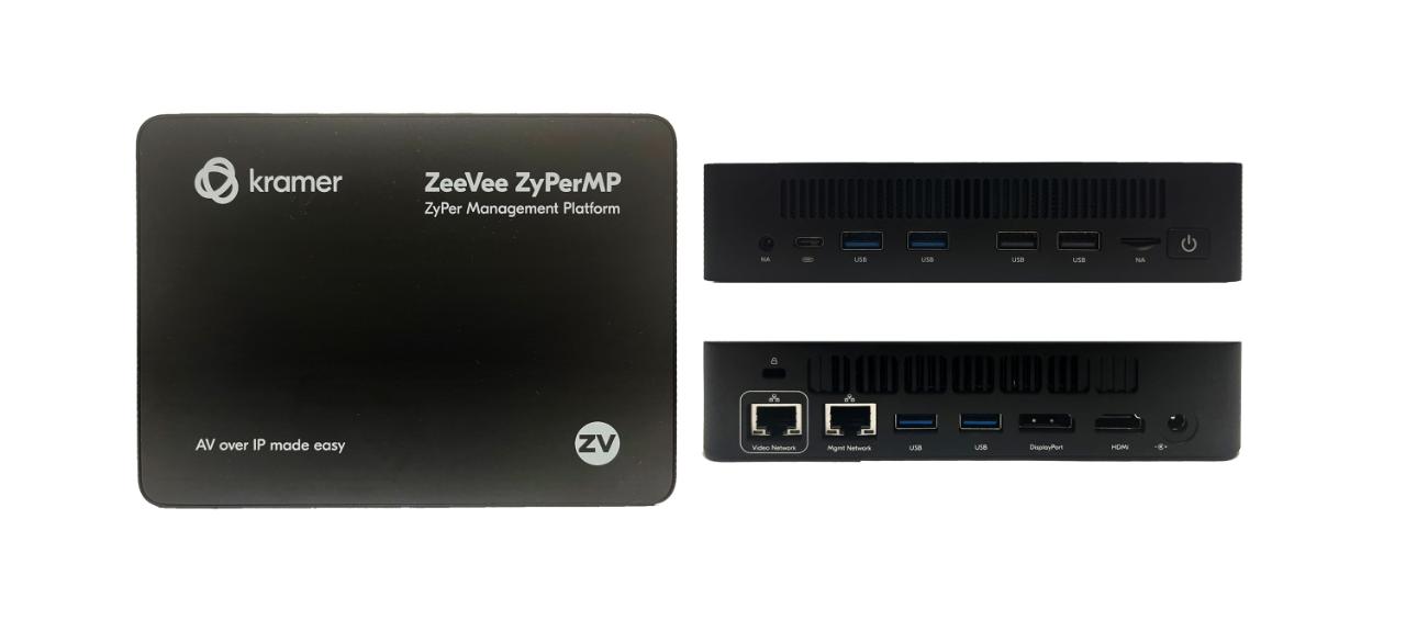 ZeeVee ZyPer Management Platform NUC Rev F. Manages up to 120 JPEG2K or ZyPer4K endpoints.