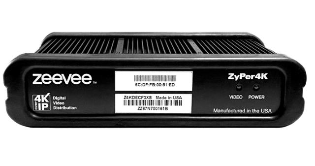 ZeeVee ZyPer4K-XS Decoder Fiber
