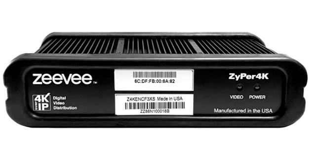 ZeeVee ZyPer4K-XS Encoder Fiber