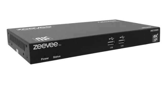 ZeeVee ZyPerUHD60 Decoder, Single LAN with Dante